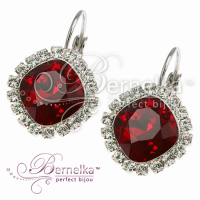 AGIDEL серьги siam/crystal 5540-3091-7066