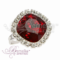 AGIDEL кольцо siam/crystal5570-3067-7066