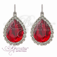 BIANKA серьги siam / crystal 5540-3080-7086